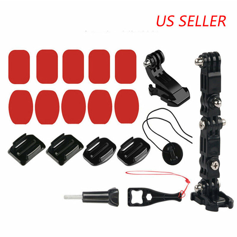 Motorcycle Helmet Chin Mount Kit for GoPro Hero 10/9/8/7/6/5 Sport Camera Holder
