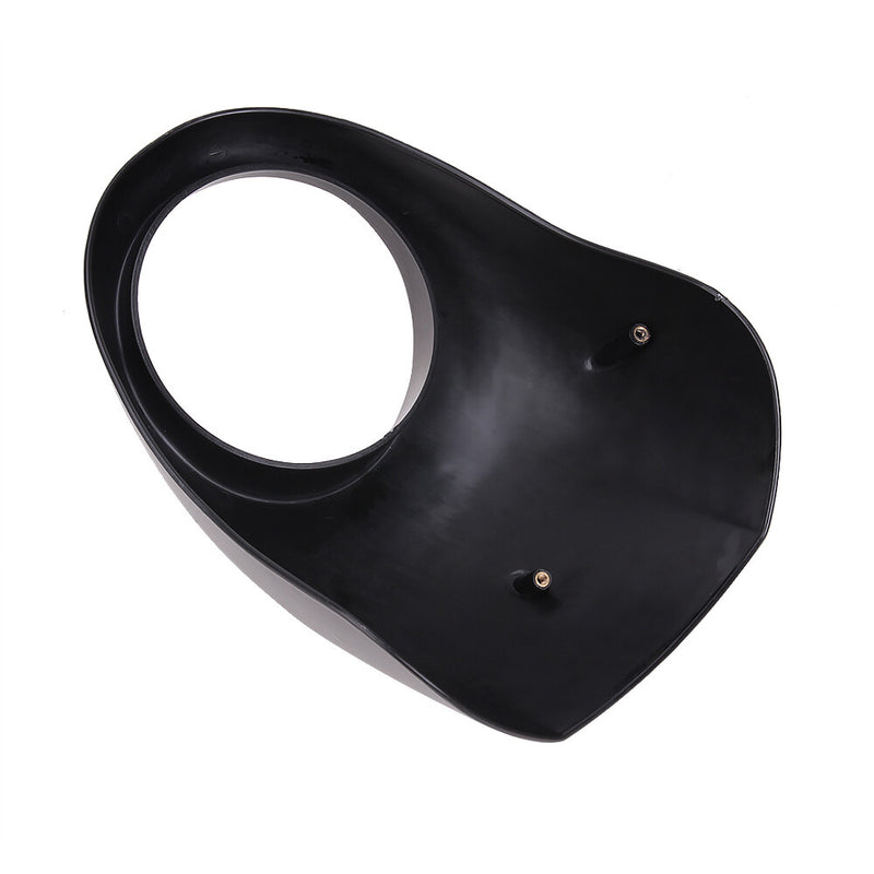 Headlight Fairing Mask Black 39mm Fits for Harley Sportster Dyna FX XL 1973-2024
