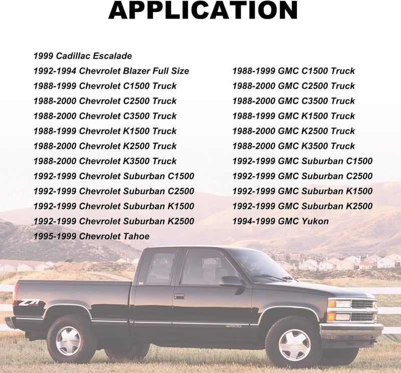 Outer Front Window Sweep Weatherstrip Seal Set for Chevy GMC Pickup 2Psc