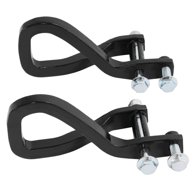 Heavy Duty Front Car Tow Hooks With Bolts for GMC Sierra 1500 2019-2026 Black