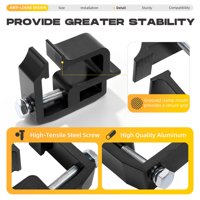 Cap Topper Camper Shell Mounting Clamps Aluminum Truck Bed 8 Pieces