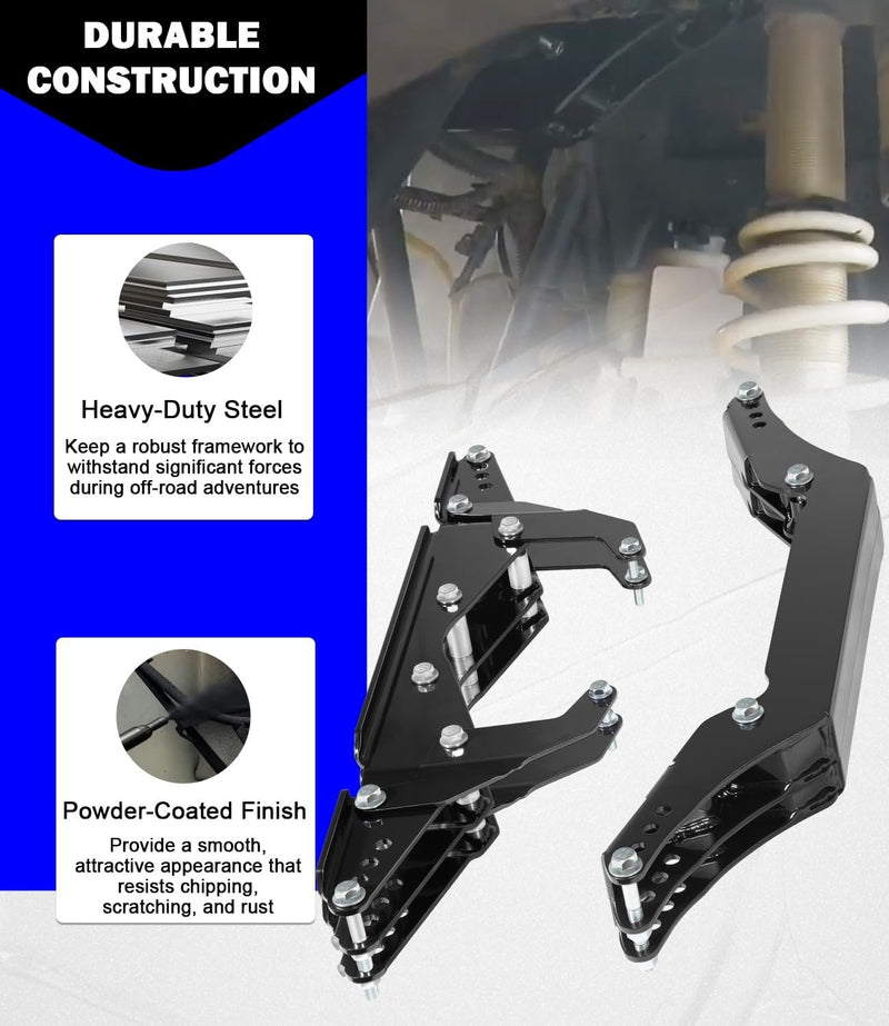 2-3 Inch Lift Kit Front Rear for Polaris RZR S 800 RZR 4 800 2010-2014