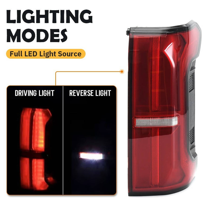 Rear LED Tail Lights Brake Lamps for Toyota Tacoma 2024-2025 Left Right Side