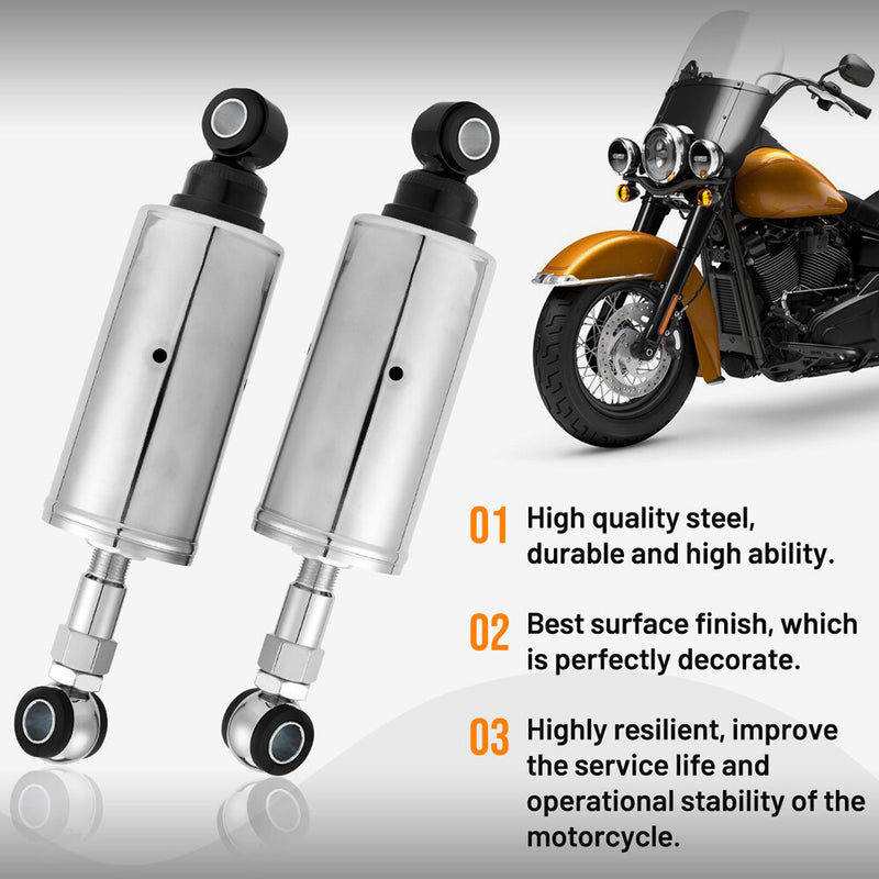 1889-1999 Chrome Rear Shocks 11 for Harley Softail Heritage Springer Custom