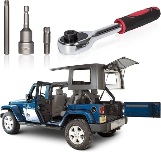DURAFORCE Hard Top Door Removal Install Torx Set Tool Kit for Jeep Wrangler JK 2007-2022