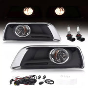DURAFORCE Fog Lights Bumper Lamps with Black Bezel Molding for Chevy Malibu 2013-2016