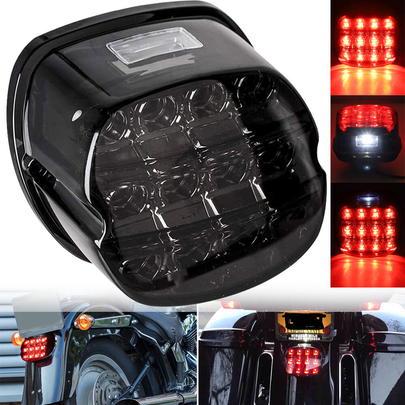 LED Rear Tail Light Brake Smoke for Harley Touring Glide Dyna Softail Sportster