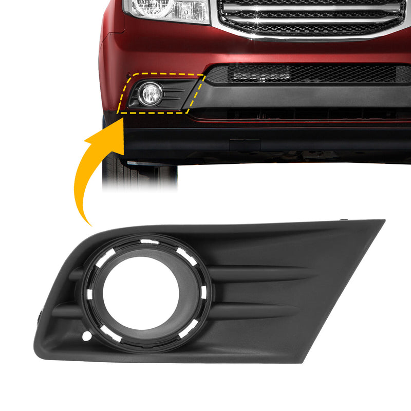 Bumper Fog Light Cover Bezel Right Passenger Side for Honda Pilot 2012-2015