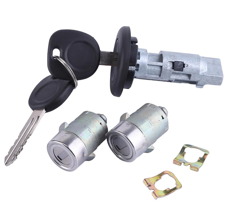 Ignition Key Switch Cylinder Kit 2 Keys Door Locks for Chevy 2003-2007