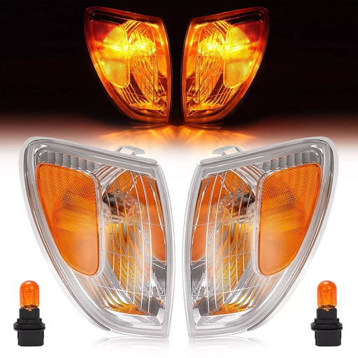 DURAFORCE Corner Signal Marker Lights for Land Cruiser 2005-2007 Chrome Amber L+R Set