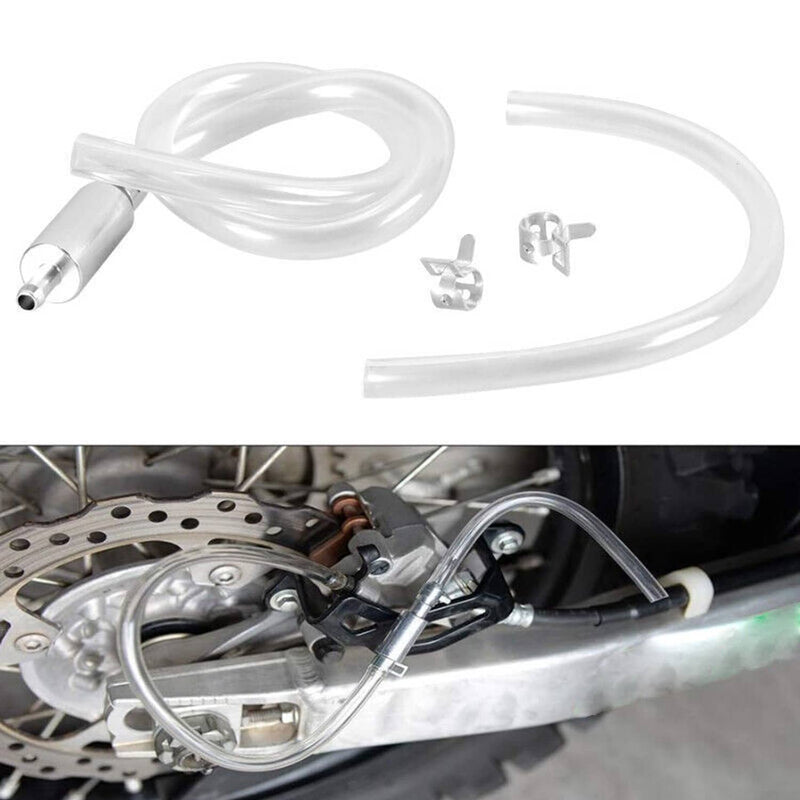 Clutch Brake Bleeder Hose Tube Bleeding Tool One Way Valve Kit Motorcycle Car