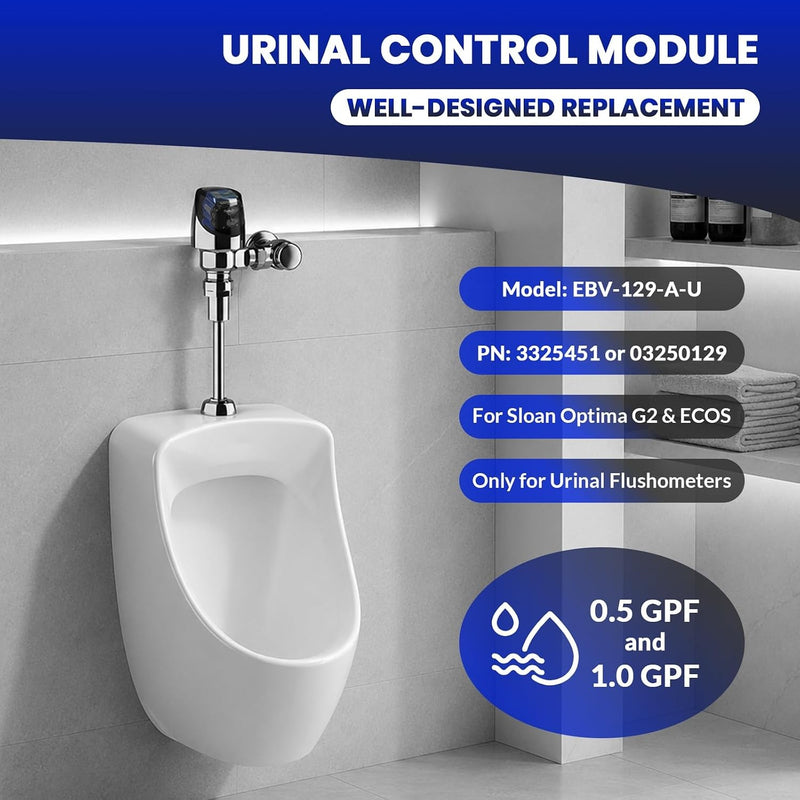 EBV-129-A-U Urinal Control Module for Sloan Optima G2 ECOS 2 Pack