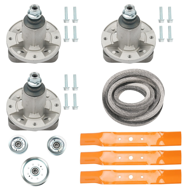 Deck Rebuild Kit 48 Inch for John Deere L120 L130 Spindle Blade Belt Idler