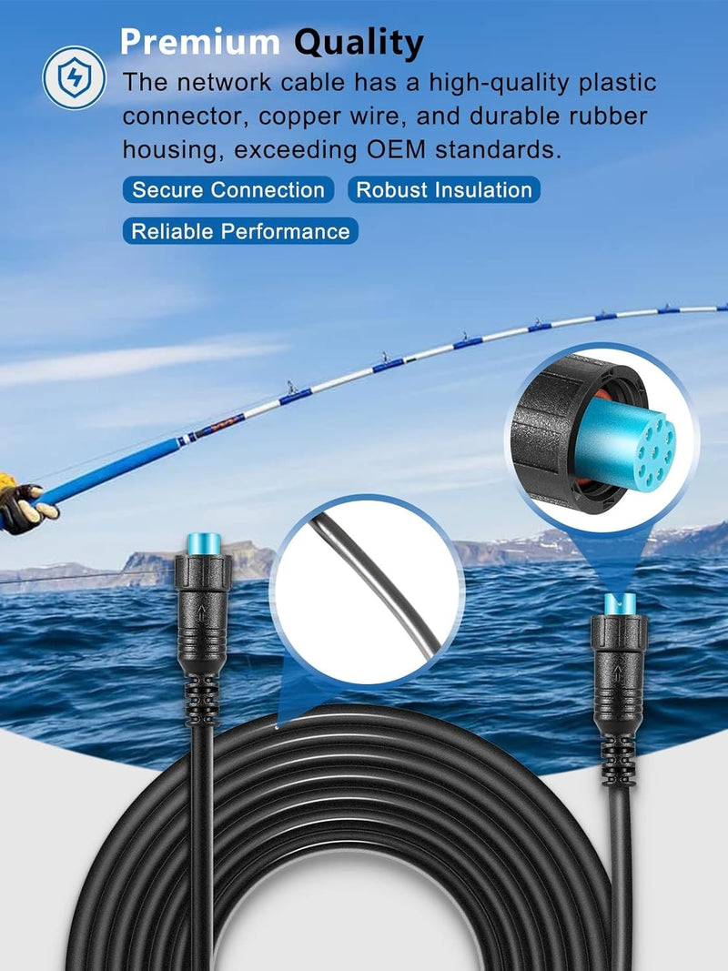 010-12528-30 Marine Network Cable 6 Feet for Garmin Connect BlueNet Devices