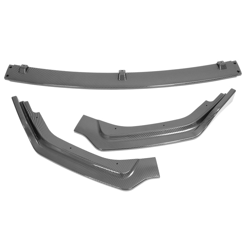 Carbon Fiber Color Front Bumper Lip Splitter for Infiniti 2018-24 Q50 Luxe Base