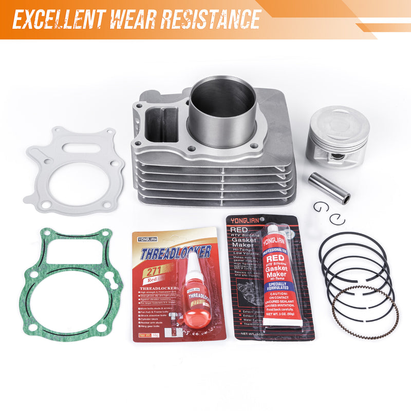 Top End Rebuild Kit Piston Cylinder Gaskets 68.50mm Bore for Honda Recon 250 ATV