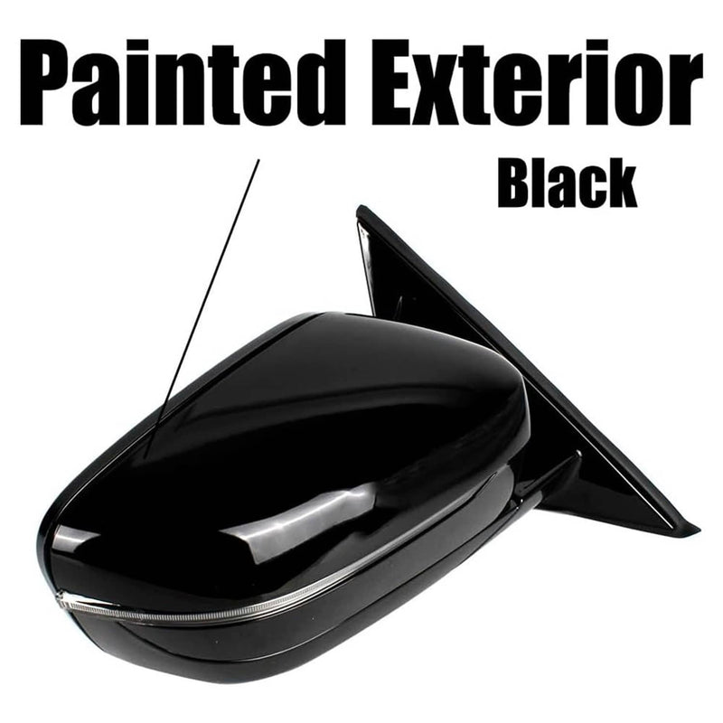 Passenger Right Mirror with Blind Spot for BMW 320i 330i 330e 2019-2023 Black