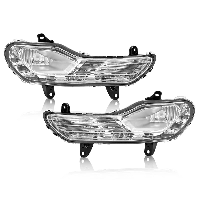 Pair Front Fog Light Bumper Lamps Left Right for Ford Escape Kuga 2013-2016