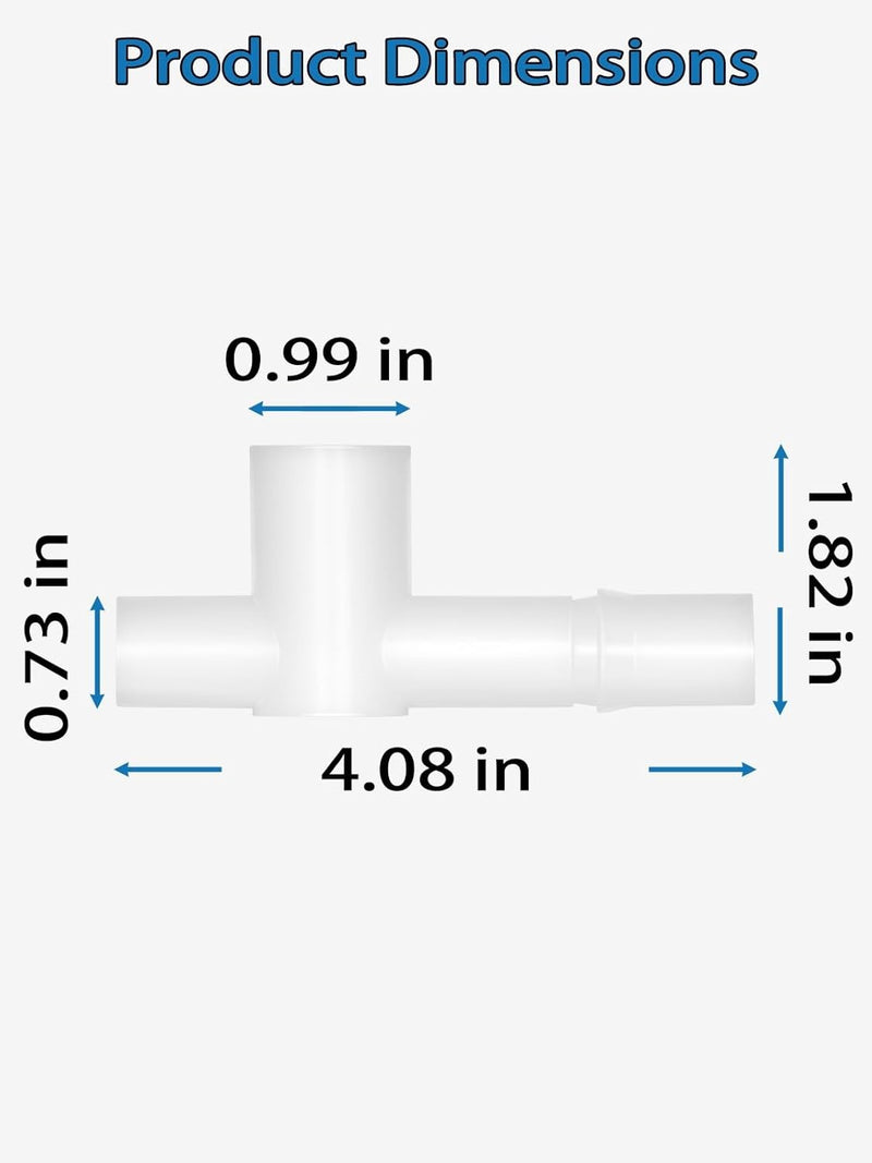 4A0177-01 Sanoprene Tee for Hoshizaki Ice Machine Water Line Connector 439197-01