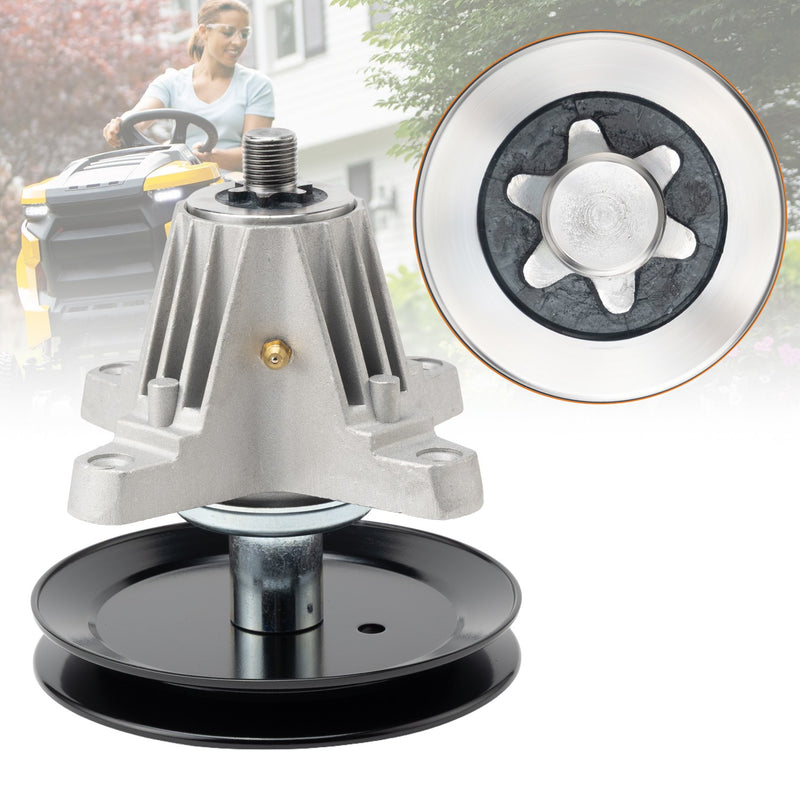 42 Inch Spindle with Pulley for MTD Cub Cadet XT1-LT42 XT1LT42 KH Enduro 1 Pack
