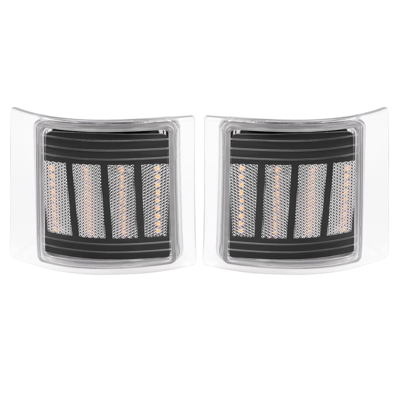 Full LED Clear Corner Side Marker Lights for Chevy C/K 1500 2500 1994-99 4PCS
