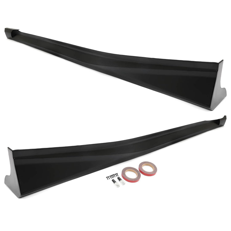 DURAFORCE Black Add-On Side Skirt Extensions for Honda Accord 2018-2022 JDM 4DR