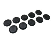 DURAFORCE 1 Inch Black Plastic Flush Mount Hole Plug For Auto Body Panel 10 Piece