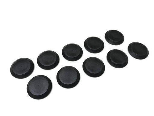 DURAFORCE 1 Inch Black Plastic Flush Mount Hole Plug For Auto Body Panel 10 Piece