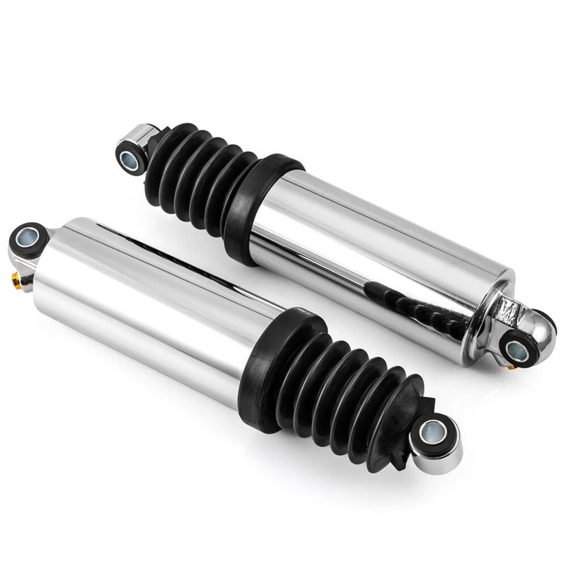 12" Lowered Chrome Air Shocks for Harley Electra Glide 1980-17 Road King 97-17