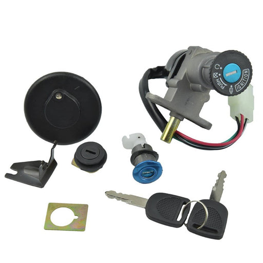 DURAFORCE Ignition Switch Fuel Gas Cap for 139QMB 50cc-150cc Moped Scooter