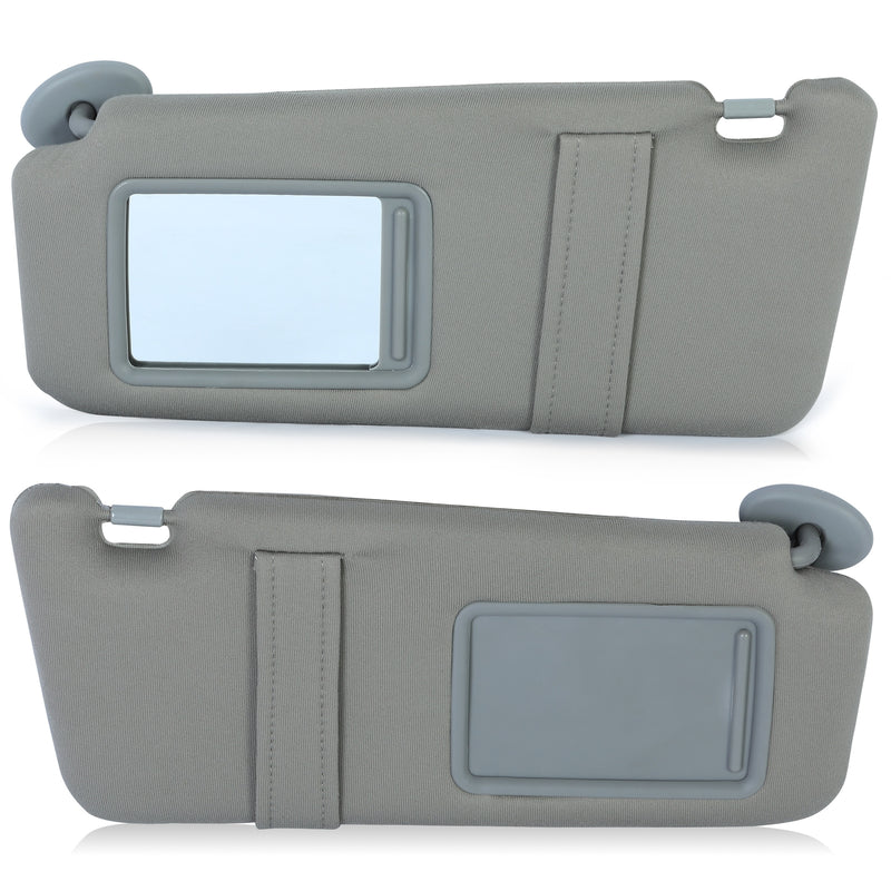 Sun Visor Left & Right Side With Sunroof Gray for Toyota Camry 2007-2011 Pair