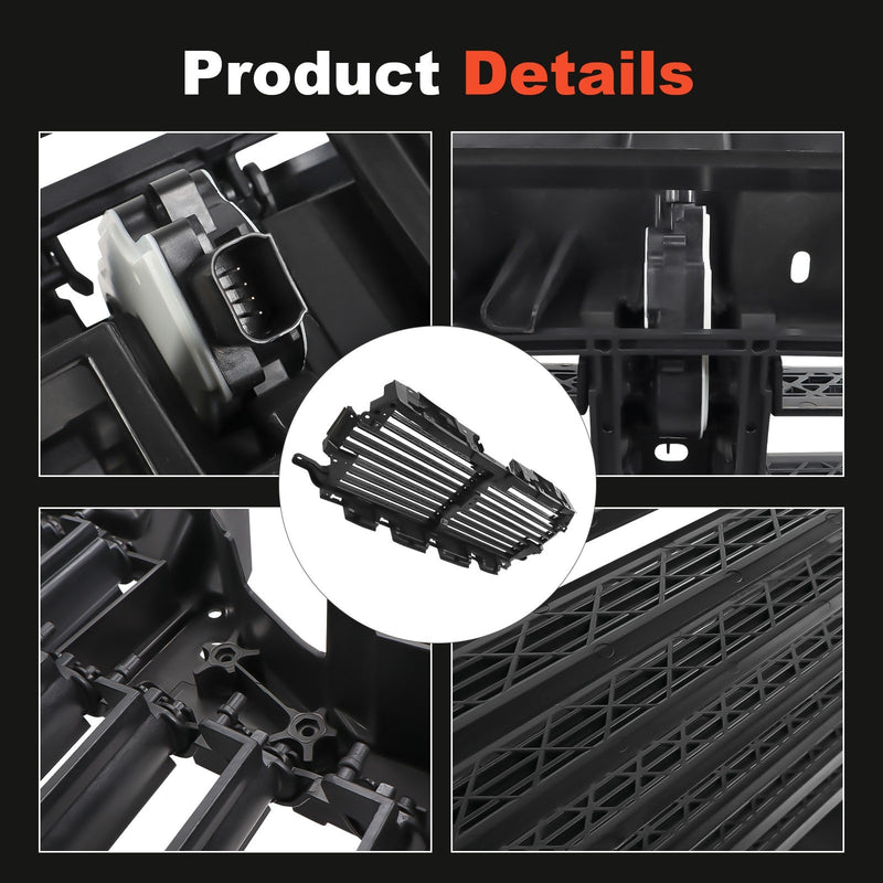Upper Radiator Grille Air Shutter for Ford F-150 2018-2020 with Actuator Motor