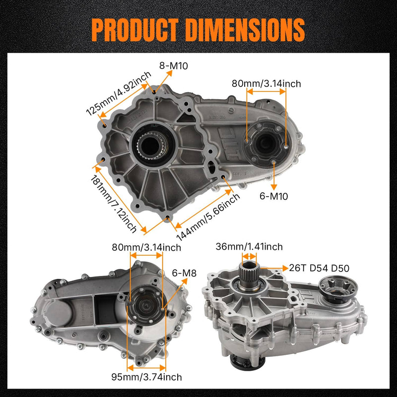 Single Speed Transfer Case for Dodge Jeep Grand Cherokee Durango 3.6L 11-13