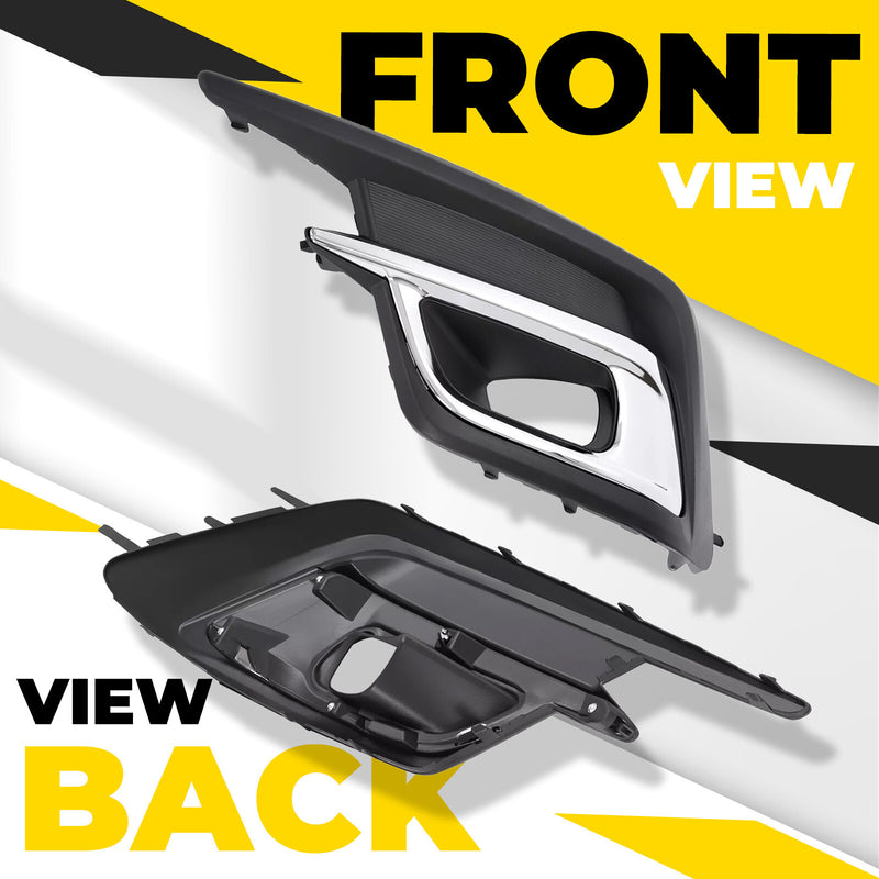 Pair Fog Light Lamp Covers Bezels for Subaru Legacy 2018-2019 Left Right Side