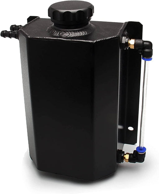 DURAFORCE Aluminum 2L Radiator Coolant Overflow Water Bottle Expansion Reservoir Tank Cap