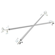 DURAFORCE C Pillar Rear X-Cross Strut Bar Brace for Honda Civic 3Dr Hatchback 1992-1995