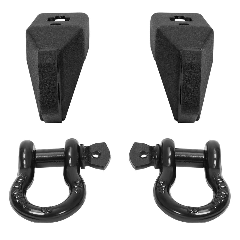 Front Tow Hook Shackle Mount Kit Hardware for Ford F150 F-150 2009-2023 2 Pieces