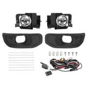 DURAFORCE Pair Fog Lights With Bezels for Ram 1500 2019-2024 Front Driver Passenger Side