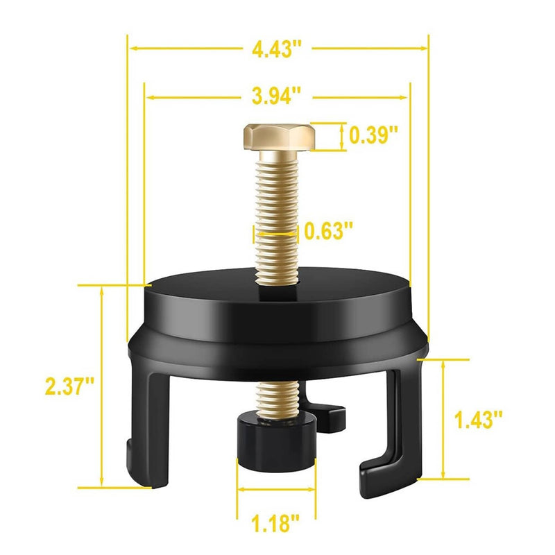 25264 Harmonic Balancer Puller Fits for GM Dodge Jeep Chrysler Crank Pulley Gold