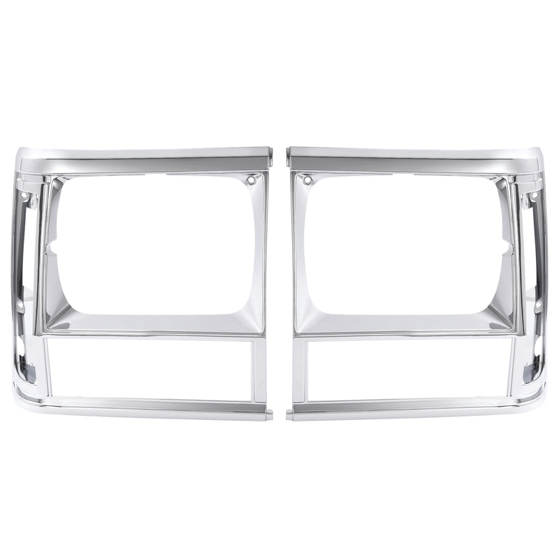 Headlight Bezel Trim for Jeep Cherokee 91-96 Comanche 91-92 Chrome 2PCS