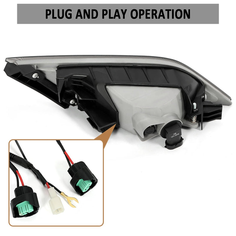 Smoke Bumper Driving Fog Lights With Switch for Honda Odyssey 2011-2013 Pair
