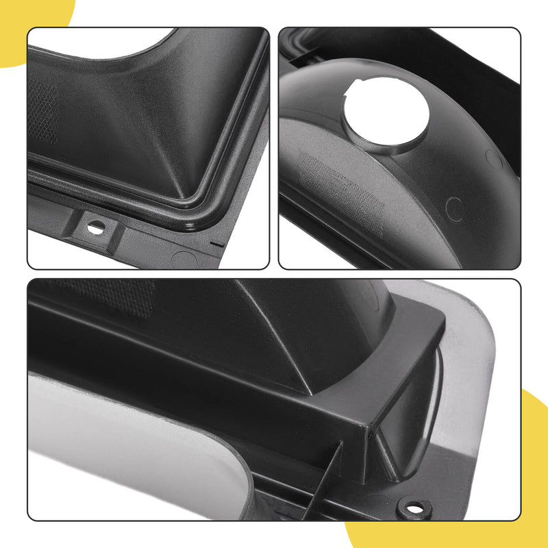 Headlight Headlamp Bezel Pair With Corner Parking Light for Dodge Pickup Truck