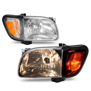 DURAFORCE White Headlights & Black Corner Light for Toyota Tacoma 2001 2002 2003 2004 4Pcs