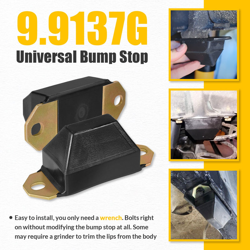 9.9137G Universal Bump Stop Set for 1976-1983 Jeep CJ5 1976-1986 CJ7