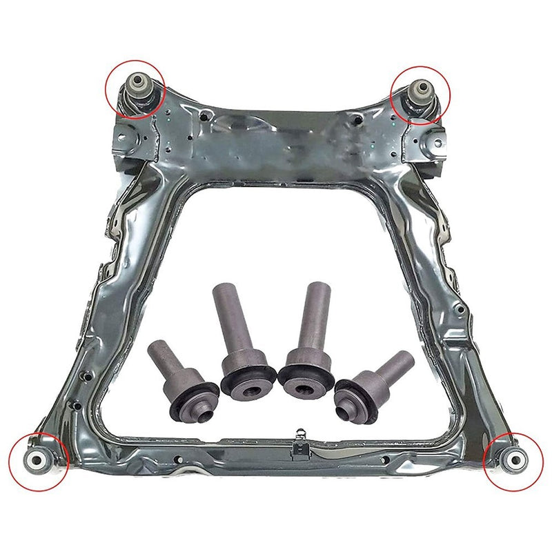 4PCS Front Subframe Crossmember Bushings Kit for Nissan Rogue 2008-2015