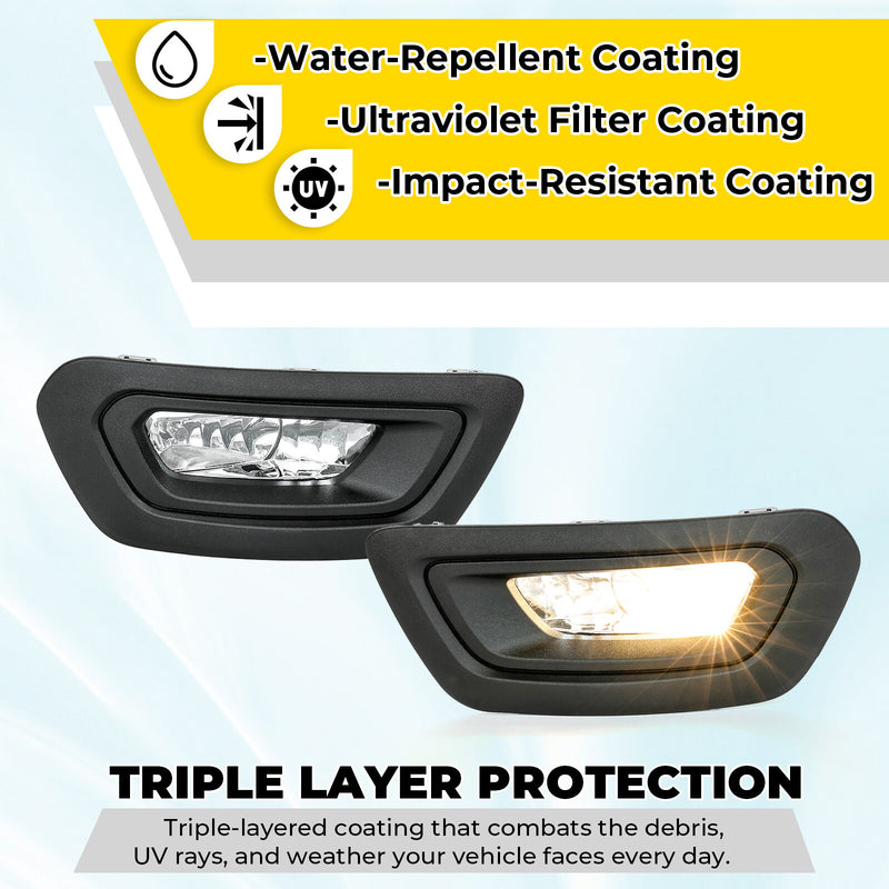 Fog Lights Bezels Covers Bulbs Wiring for Ford Transit 2020-2025 Left Right