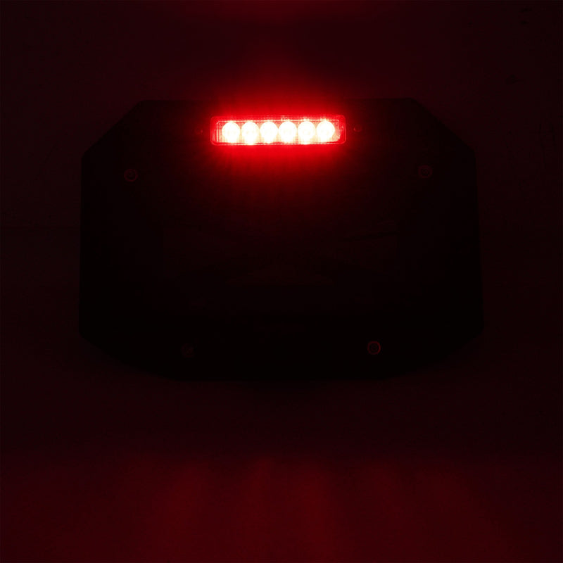 Spare Tire License Plate With Third Brake Light for Jeep Wrangler JK 2007-2018