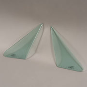 DURAFORCE Glass Windshield Vent Door Back Green Windows for Ford Mustang Fastback 1967-68