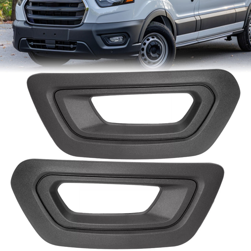 Fog Light Lamp Covers Bezels Black for Ford Transit 2020-25 Van Left Right Side
