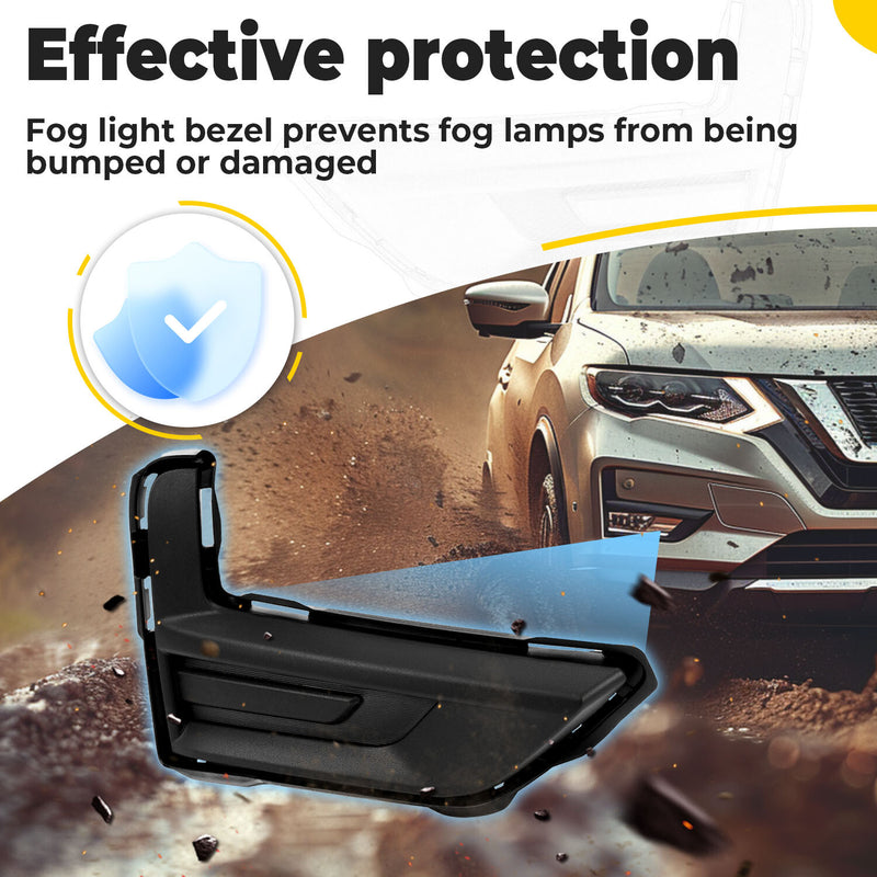 Front Bumper Fog Light Lamp Covers Grille for Nissan Rogue 17-20 18 Left+Right